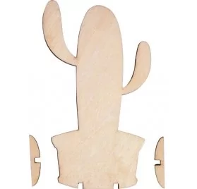 Cactus en bois à poser 'Rayher' 14.3cm x 21.5 cm