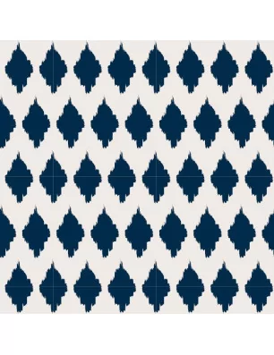 EMBALLAGES CADEAUX : Rouleau de papier 'Clairefontaine' Maena Losanges abstraits bleus 2 m x 0.70 m