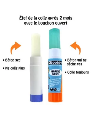 COLLES : Bâton de colle 'Cléopâtre' Marine' Stick 15g