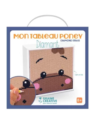 DIAMOND PAINTING : Kit Diamond Strass 'Graine Créative' Mon tableau Poney