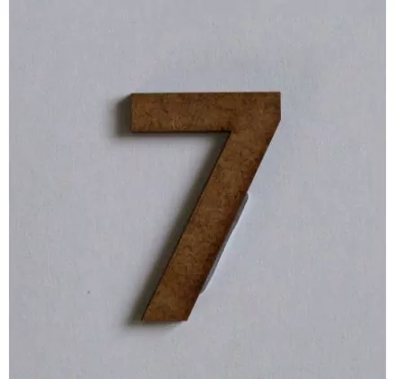 AFFAIRES : Mini Chiffre 7 en MDF 'Aladine' 5cm