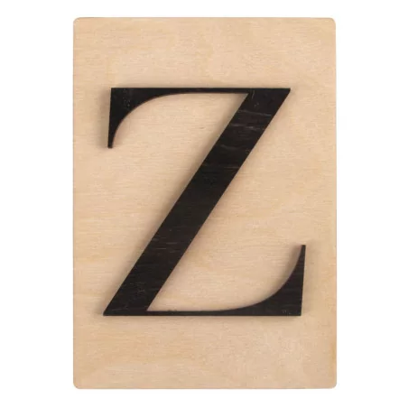 SUPPORTS A DECORER : Lettre en bois Z 'Rayher' Noir 14.8 cm x 10.5 cm