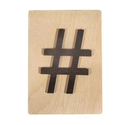 ENFANTS : Forme en bois Hashtag 'Rayher' Noir 14.8 cm x 10.5 cm ENFANTS : Forme en bois Hashtag 'Rayher' Noir 14.8 cm x 10.5 cm