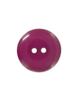 SCRAPBOOKING : Bouton couture en Polyester '3B Com' Rose Foncé Brillant 10 mm