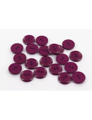SCRAPBOOKING : Bouton couture en Polyester '3B Com' Rose Foncé Brillant 10 mm