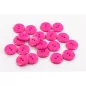 Bouton couture en Polyester '3B Com' Fuchsia Brillant 14mm