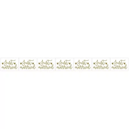 80 Autocollants 'Artemio - Mariage' Timbres Just Married