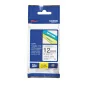 Ruban Cassette 12 mm P-Touch H200 'Brother' Laminé Noir/Blanc