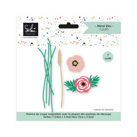 OUTILLAGE & MACHINES : 7 Dies / Matrices de découpe 'Sokaï - So' Bloom' Fleurs