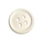 Bouton couture 4 trous '3B Com' Ecru mat 12 mm
