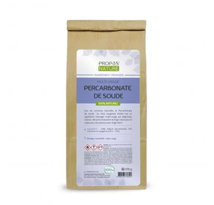 INGREDIENTS MENAGERS : Sachet de 500g de percarbonate de soude 'Propos' Nature'