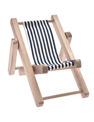 DECORATIONS DE TABLES : Chaise longue déco 'Rico Design - Ohhh Lovely!' Bleu/Blanc 7 cm x 10 cm