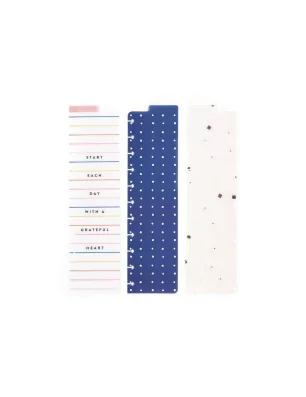SCRAPBOOKING : 3 marque-pages 'Me & My Big Ideas - The Happy Planner' Grateful Heart