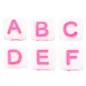 Sachet de 400 Perles lettres acryliques 'La Fourmi Créative' Blanc/rose 6 mm Sachet de 400 Perles lettres acryliques 'La Fourmi Créative' Blanc/rose 6 mm