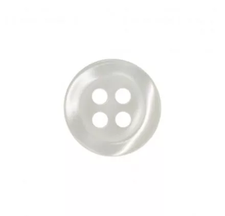 SCRAPBOOKING : Bouton couture 4 trous '3B Com' Imitation nacre 11 mm SCRAPBOOKING : Bouton couture 4 trous '3B Com' Imitation nacre 11 mm