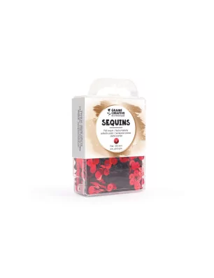 AFFAIRES : Sequins plats 'Graine Créative' Rouge env. 4000 pcs
