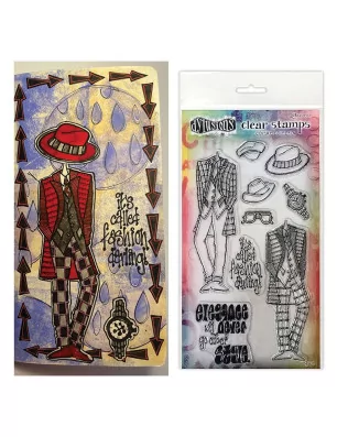 SCRAPBOOKING : 9 Tampons transparents 'Ranger - Dylusions' A Day at the Races Duo