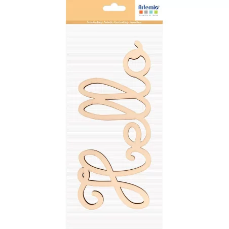Mot en bois 'Artemio - Jolies Comptines' Hello 25 cm x 11 cm