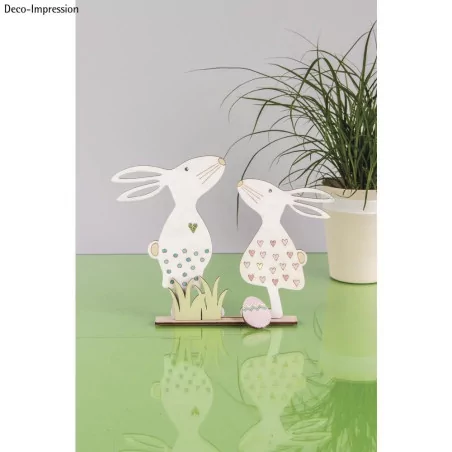 Silhouette en bois 'Rayher' Amis de Pâques 20.3 cm x 15.5 cm
