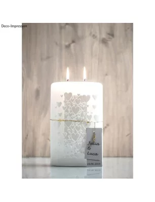 AFFAIRES : Feuille de cire à décorer 'Rayher' Coeurs 20 cm x 10 cm