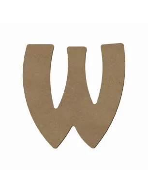 SUPPORTS A DECORER : Support en bois 'Gomille' Lettre W 15 cm x 15 cm