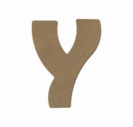 SUPPORTS A DECORER : Support en bois 'Gomille' Lettre Y 15 cm x 11.5 cm SUPPORTS A DECORER : Support en bois 'Gomille' Lettre Y 15 cm x 11.5 cm
