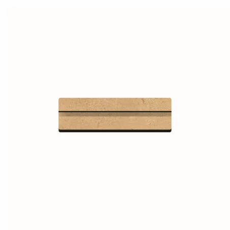SUPPORTS A DECORER : Réglette en bois 'Gomille' 12 cm x 3,5 cm