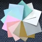 Assortiment de 24 papiers unis 15x15 'Memorybox' Métallisés Pastels