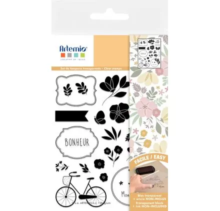 TAMPONS TRANSPARENTS : Tampons transparents 'Artemio - On My Way' Paradis