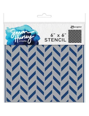 POCHOIRS : Pochoir 15x15 'Ranger - Simon Hurley Create' Flip Flop Chevron