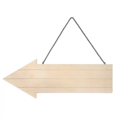 SUPPORTS A DECORER : Flèche en bois à suspendre 'Rayher' 39x14.5 cm