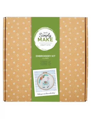 ART DU FIL : Kit Broderie 'Docrafts - Simply Make' Lama