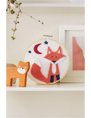 ART DU FIL : Kit Punch Needle 'DMC - Gift of Stitch' Fox le renard