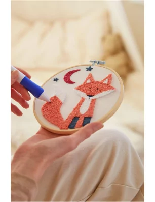 ART DU FIL : Kit Punch Needle 'DMC - Gift of Stitch' Fox le renard