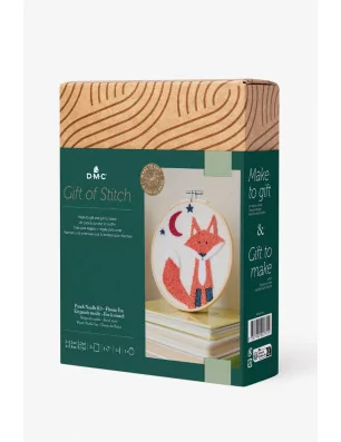 ART DU FIL : Kit Punch Needle 'DMC - Gift of Stitch' Fox le renard
