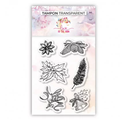 Timbres Scrapbooking Noël En Silicone - 4 Motifs Transparents Pour Cartes DIY - 8