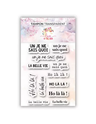 SCRAPBOOKING : Tampons transparents 'Love In The Moon - Beautifull' French Touch