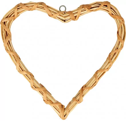 SUPPORTS A DECORER : Coeur en osier 'Artemio' 20 cm x 20 cm SUPPORTS A DECORER : Coeur en osier 'Artemio' 20 cm x 20 cm