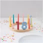 Chiffres en bois de 0 à 9 'Rico Design' Multicolore 11pièces