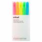 Lot de 5 stylos gel paillettes 'Cricut' Rose fluo/Orange fluo/Jaune vif/Vert fluo/Bleu fluo 0.8 mm