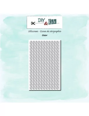POCHOIRS : Pochoir de sérigraphie 15x10 cm 'DIY & Cie - En plein champs' Osier