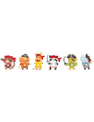 KITS CREATIFS ENFANTS : Kit DIY 'Sodertex' Pompons à créer Little Pirates