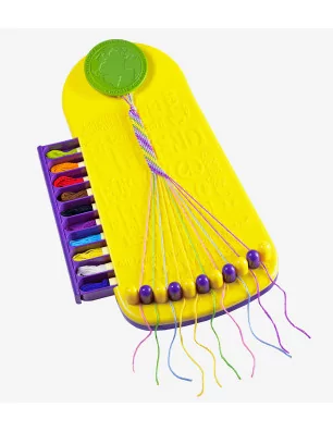 KITS CREATIFS ENFANTS : Outil Tisseur pour bracelets brésiliens 'DMC' Coffret de voyage