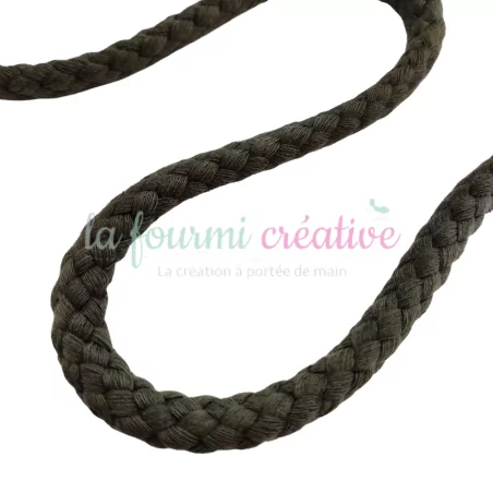 ART DU FIL : Cordon rond '3B Com' kaki 1 cm x 1 m