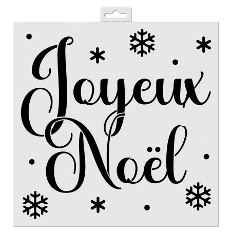 POCHOIRS : Pochoir 28x28 cm 'Aladine' Joyeux Noël