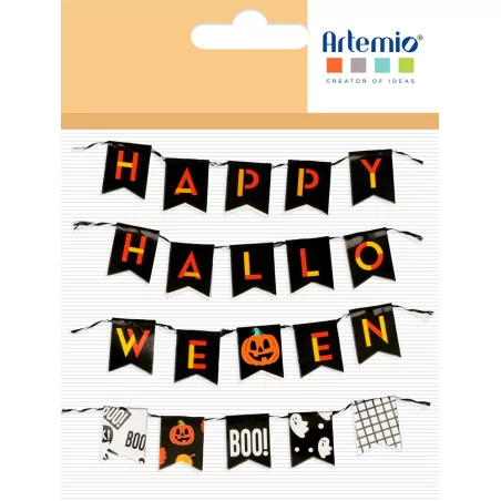 SCRAPBOOKING : Mini guirlandes en papier 'Artemio - Halloween'