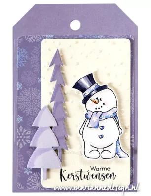 PAPIERS A4 : Assortiment A4 de 16 papiers décorés 'Marianne Design' Eline's Winter Dreams