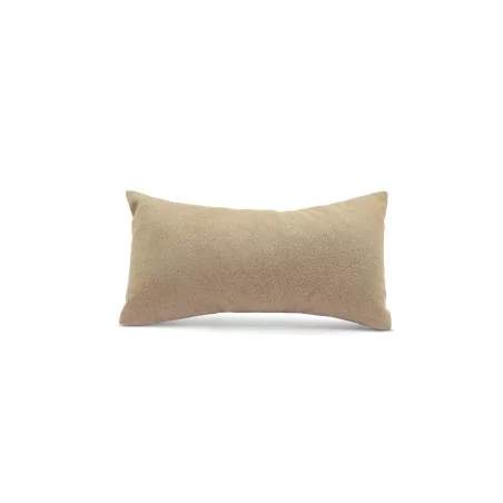 BIJOUX : Présentoir bijoux coussin velours doux 'La Fourmi Créative' Marron Taupe 14x7 cm