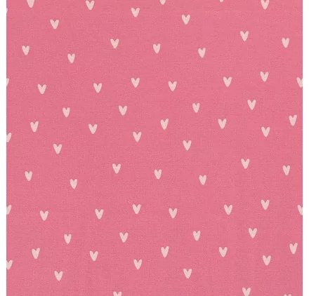 ART DU FIL : Tissu Sweat polaire alpin '3B Com' Imprimé Coeurs rose 150 cm par 50 cm (à la coupe) ART DU FIL : Tissu Sweat polaire alpin '3B Com' Imprimé Coeurs rose 150 cm par 50 cm (à la coupe)