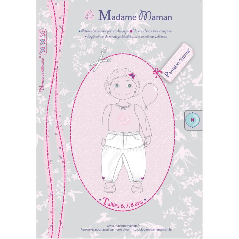 ART DU FIL : Patron de couture 'Madame Maman' Pantalon Emma ART DU FIL : Patron de couture 'Madame Maman' Pantalon Emma
